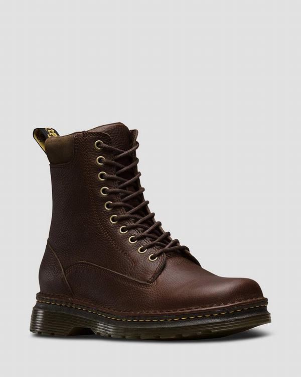 Dr Martens Pánské Kotníkové Boty Vincent Tmavě Hnědé, CZ-725341